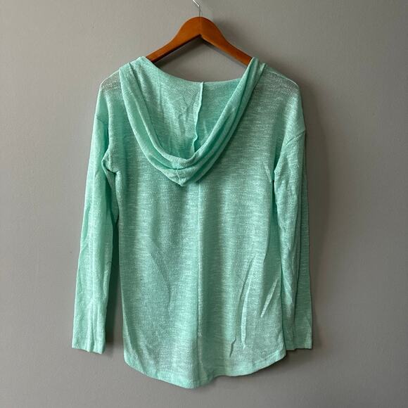 Womens Size M Sea Green Beach Vibes Shirt - Picture 3 of 6